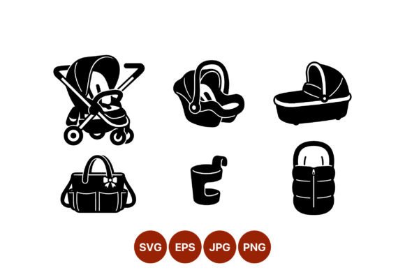 Baby Stroller Car Seat Diaper Bag Vector Review