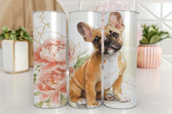 Bulldog Puppy Watercolor Flowers: A Designer's Review
