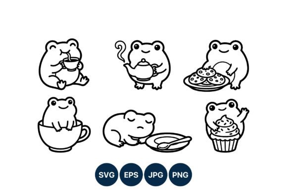 Cute Cartoon Frogs Drinking Tea and: A Designer's Review