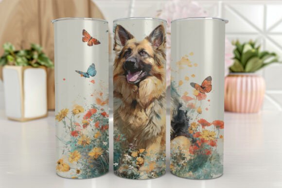 German Shepherd Tumblers Digital Design Review