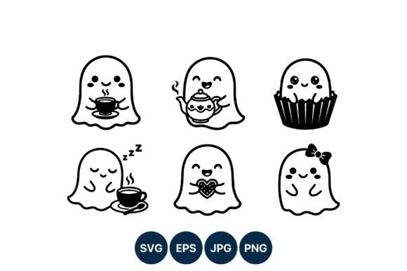 Kawaii Ghosts Vector: A Designer's Review