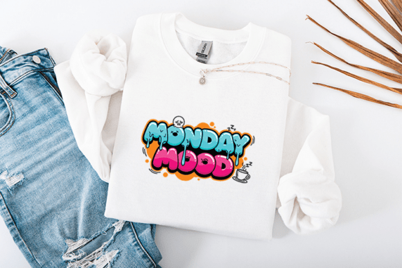 Monday Mood Teal Pink Slime Drip
