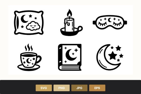 Moon Stars Sleep Vector Icons: A Designer's Review
