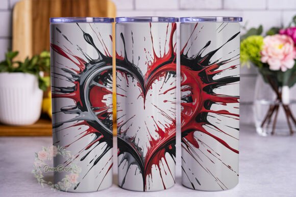 Review: Dynamic Paint Splatter Heart Wrap PNG for Crafters