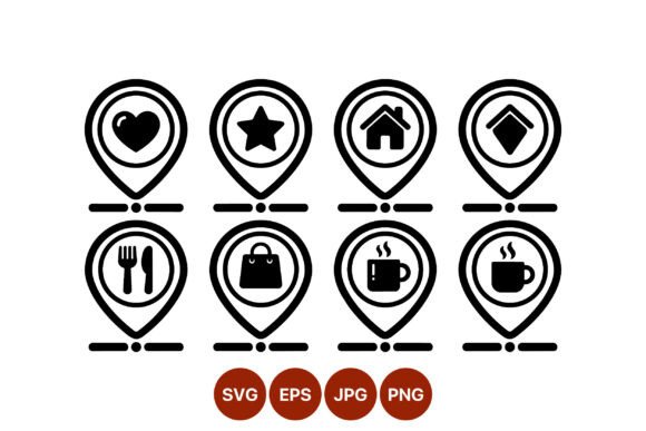 Review: Location Pins Heart Star Home Shopping for Embroidery